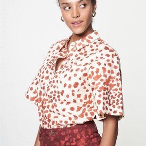 The Kit Java Spot Boxy Cotton Shirt